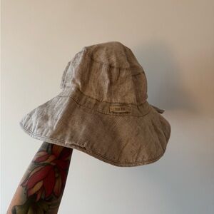 KIDS PURE PURE LINEN BUCKET HAT